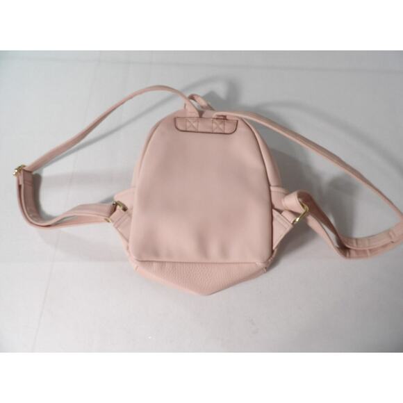 Juicy Couture Mini Backpack Blush Purse Pink Y2K Faux Leather Gold - Picture 8 of 12